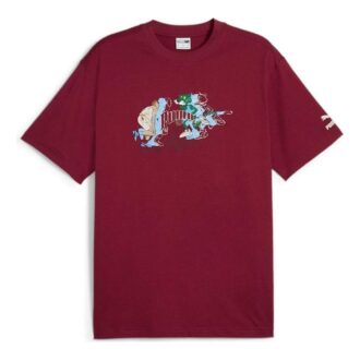Camiseta roja del equipo para la afición para hombre
