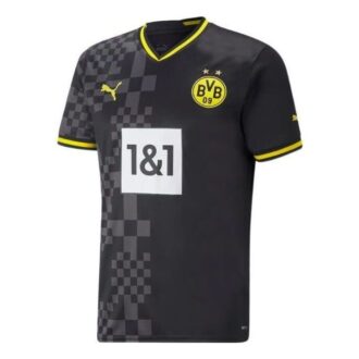 Camiseta réplica del Borussia Dortmund de visitante 22/23 “Negro, Amarillo y Blanco”