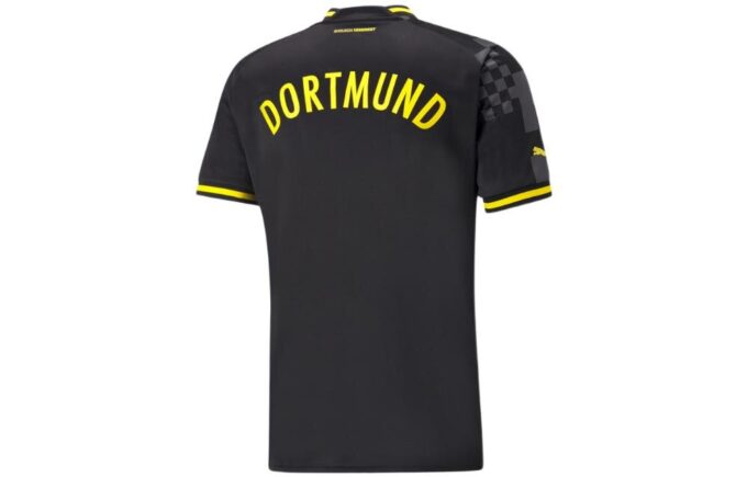 Camiseta réplica del Borussia Dortmund de visitante 22/23 “Negro, Amarillo y Blanco”
