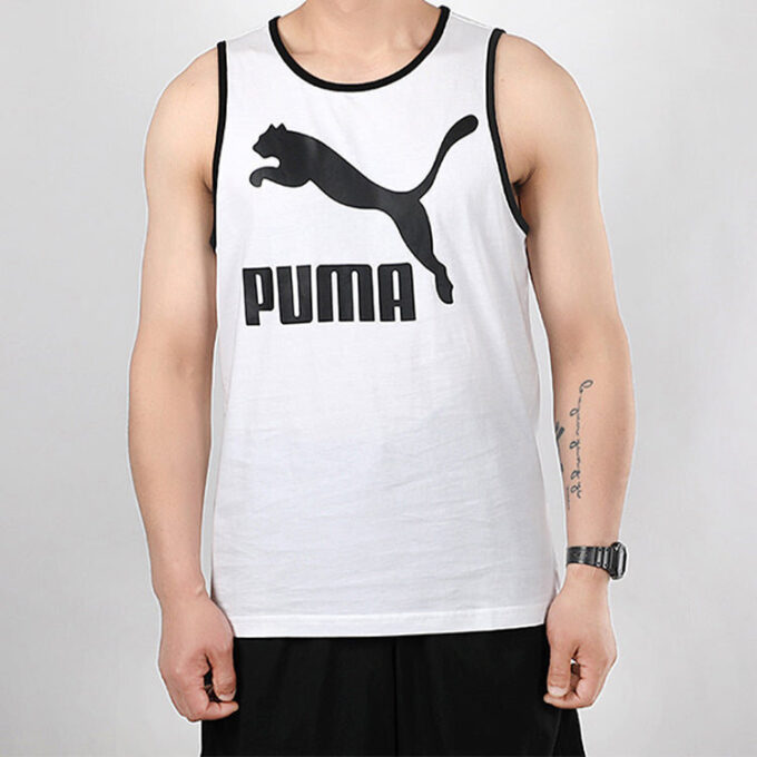 Camiseta sin mangas con el logotipo clásico “Blanca y negra”