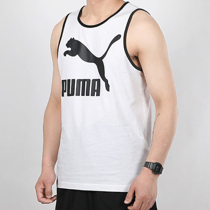 Camiseta sin mangas con el logotipo clásico “Blanca y negra”