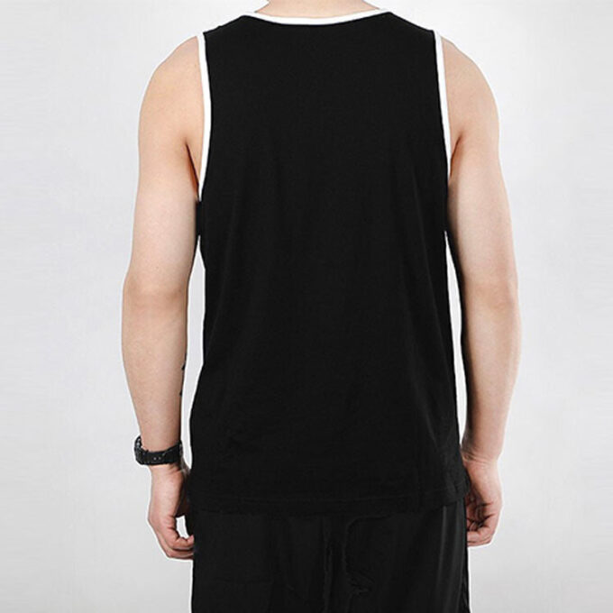 Camiseta sin mangas con el logotipo clásico en blanco y negro