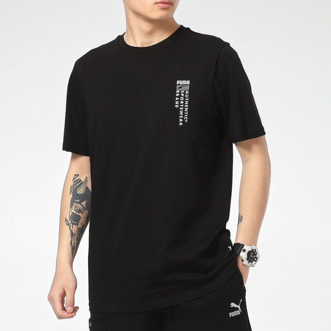 Camisetas gráficas casuales “negras”