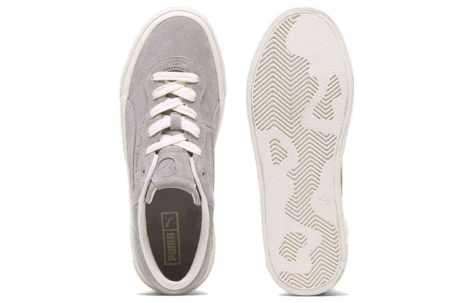 Capri Royale Suede “Gris claro y blanco”