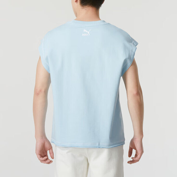 Chaleco con logo de Sole “Azul Pálido”