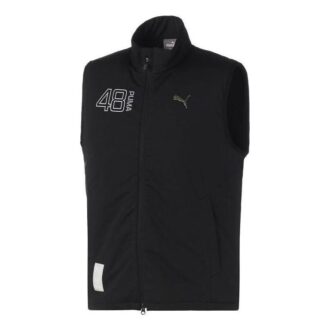 Chaleco de golf PGW Monster Stretch Down con cremallera completa, color negro