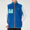 Chaleco polar XTG Trail con bolsillo y cremallera completa “Azul Naranja”