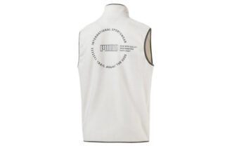 Chaleco polar XTG Trail con bolsillo y cremallera completa (blanco, negro y naranja)