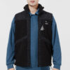 Chaleco Sherpa de tejido Paisley “Negro”