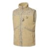 Chaleco Sherpa tejido con cachemira “bronceado”