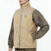 Chaleco Sherpa tejido con cachemira “bronceado”