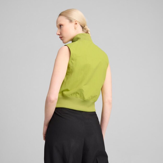 Chaleco tejido con cremallera completa para mujer DARE TO Chaleco tejido con cremallera completa para mujer DARE TO