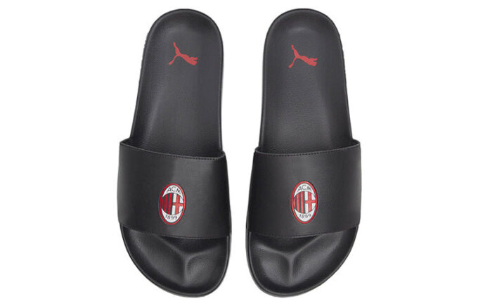 Chanclas AC Milan x Leadcat 2.0 “Black Tango Red”