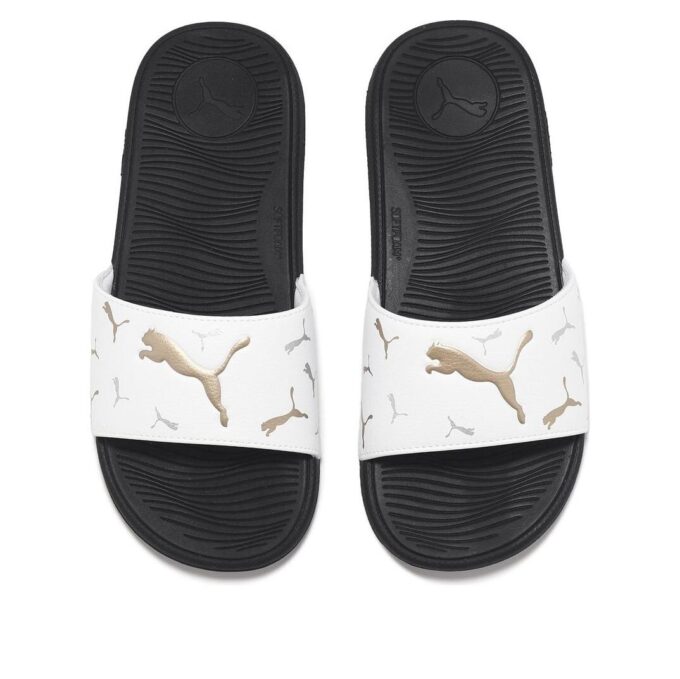 Chanclas Cool Cat 2.0 “Toss White Team Gold” (Mujeres)
