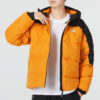 Chaqueta acolchada con bloques de color “Naranja”