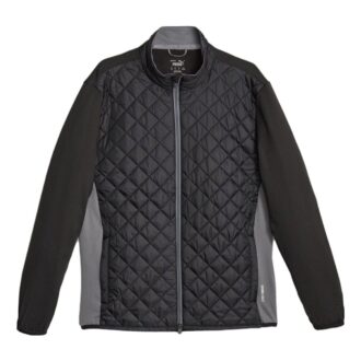 Chaqueta acolchada de golf Frost para hombre, color negro