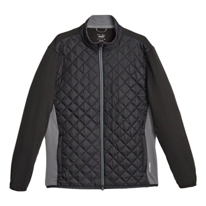 Chaqueta acolchada de golf Frost para hombre, color negro