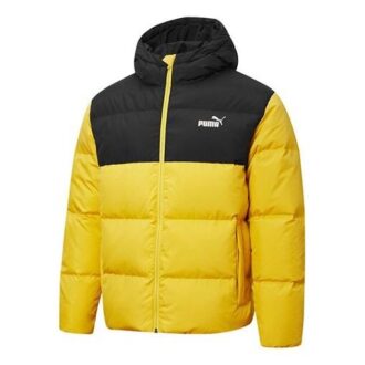 Chaqueta acolchada de plumas “Amarillo Negro”