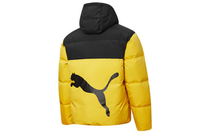 Chaqueta acolchada de plumas “Amarillo Negro”