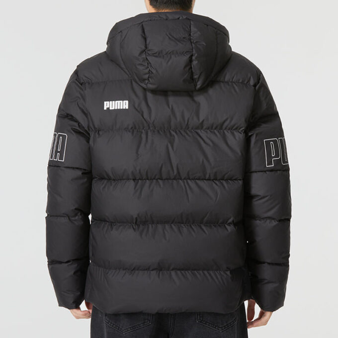 Chaqueta acolchada de plumón con capucha Power “Negra”