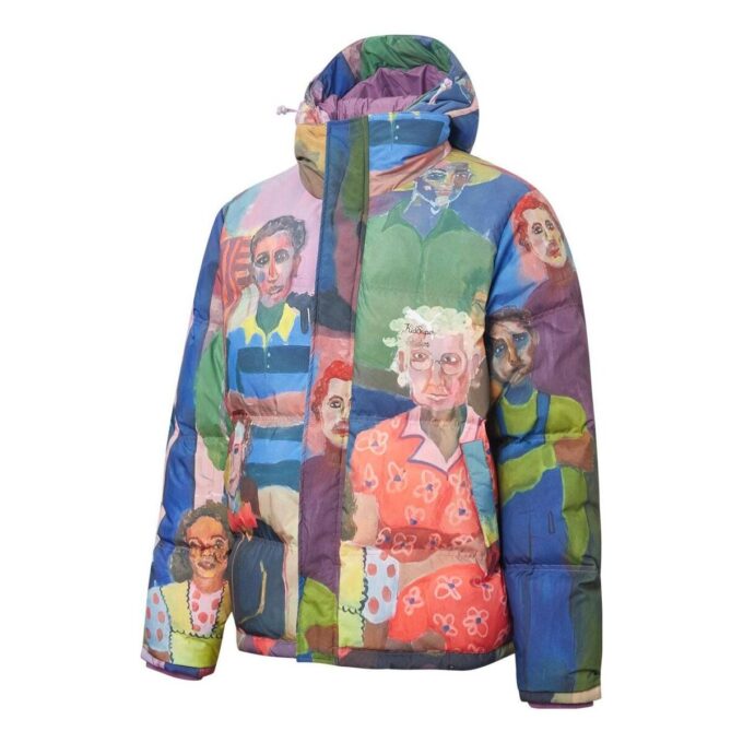 Chaqueta acolchada estampada PUMA x Kidsuper Studio “Azul, rojo, verde y morado”