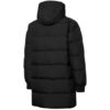 Chaqueta acolchada negra con logotipo protector