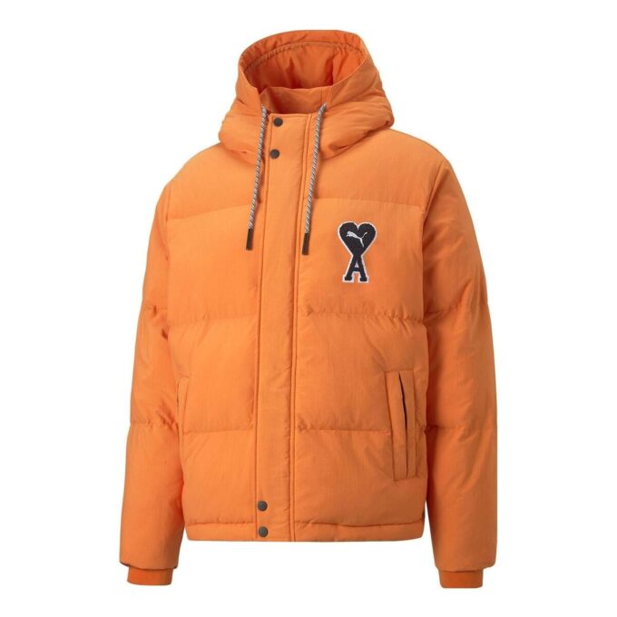 Chaqueta acolchada PUMA x AMI “Naranja”