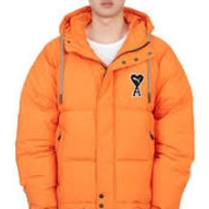 Chaqueta acolchada PUMA x AMI “Naranja”