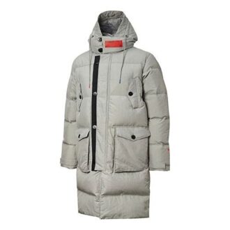 Chaqueta acolchada PUMA x Attempt “Gris y negro”
