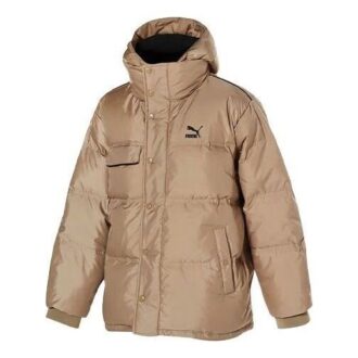 Chaqueta acolchada tipo cargo “marrón”