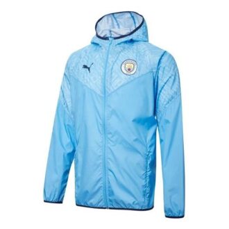 Chaqueta azul de prepartido del Manchester City