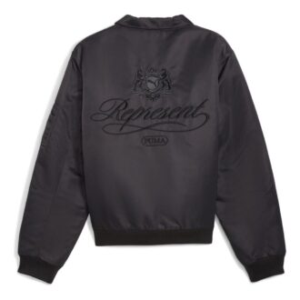 Chaqueta bomber con el logotipo de PUMA x REPRESENT en negro