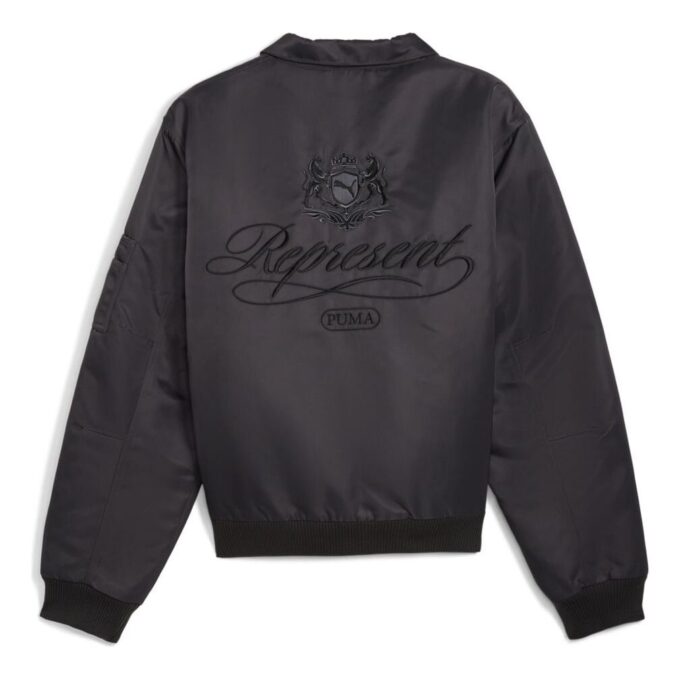 Chaqueta bomber con el logotipo de PUMA x REPRESENT en negro