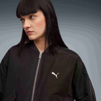 Chaqueta bomber de satén T7 para mujer