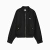 Chaqueta bomber de satén T7 para mujer Chaqueta bomber de satén T7 para mujer