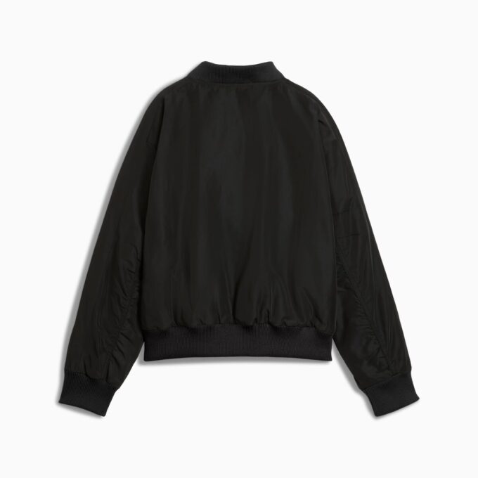 Chaqueta bomber de satén T7 para mujer Chaqueta bomber de satén T7 para mujer