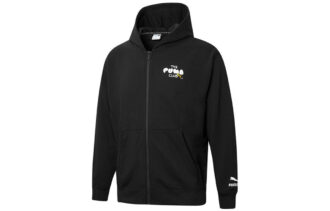 Chaqueta Club Graphic con cremallera completa “Negra”