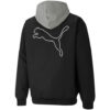 Chaqueta con capucha en bloque “Negro, blanco y gris”