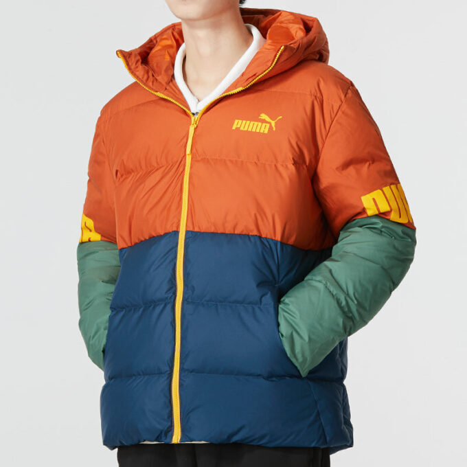 Chaqueta con capucha Power Down “Naranja”