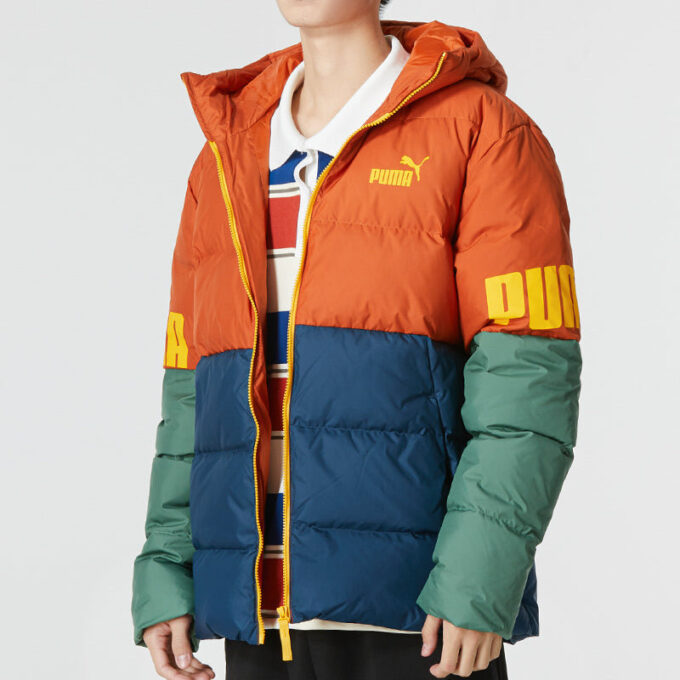 Chaqueta con capucha Power Down “Naranja”