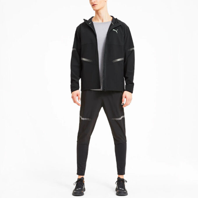 Chaqueta con capucha Runner ID “Negra”