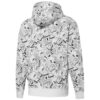 Chaqueta con capucha y cremallera completa con estampado integral Club “Blanca”