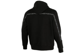 Chaqueta con capucha y cremallera completa Elevate “Negro y blanco”
