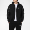 Chaqueta con capucha y cremallera completa Elevate “Negro y blanco”