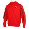 Chaqueta con capucha y cremallera completa Elevate “Rojo y negro”