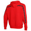 Chaqueta con capucha y cremallera completa Elevate “Rojo y negro”