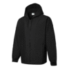 Chaqueta con capucha y cremallera completa “Negra”