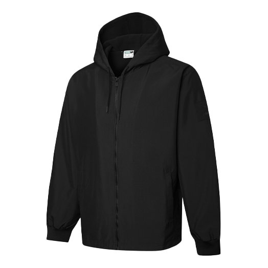 Chaqueta con capucha y cremallera completa “Negra”