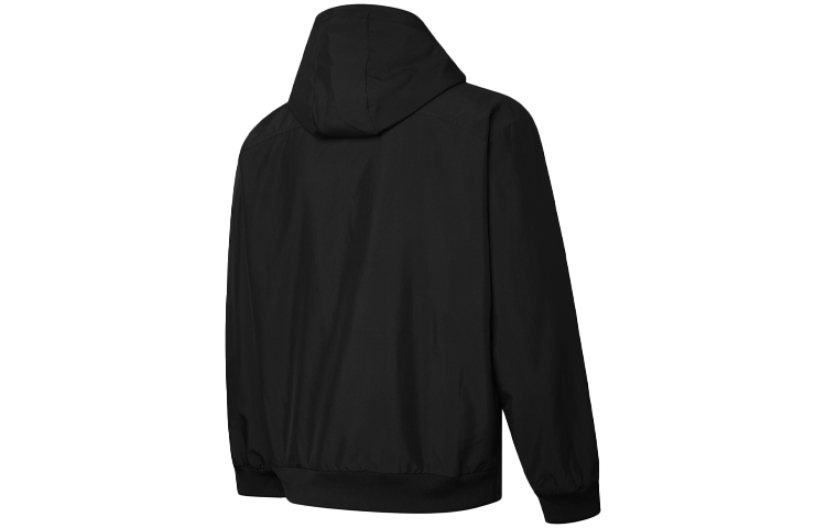 Chaqueta con capucha y cremallera completa “Negra”