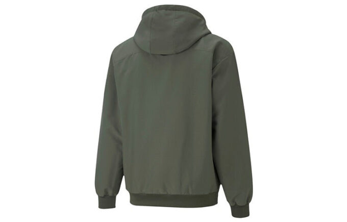 Chaqueta con capucha y cremallera completa “Verde”